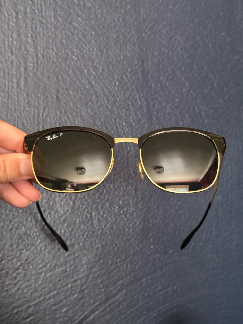 Ray-Ban Clubmaster Sunglasses — Black & Gold